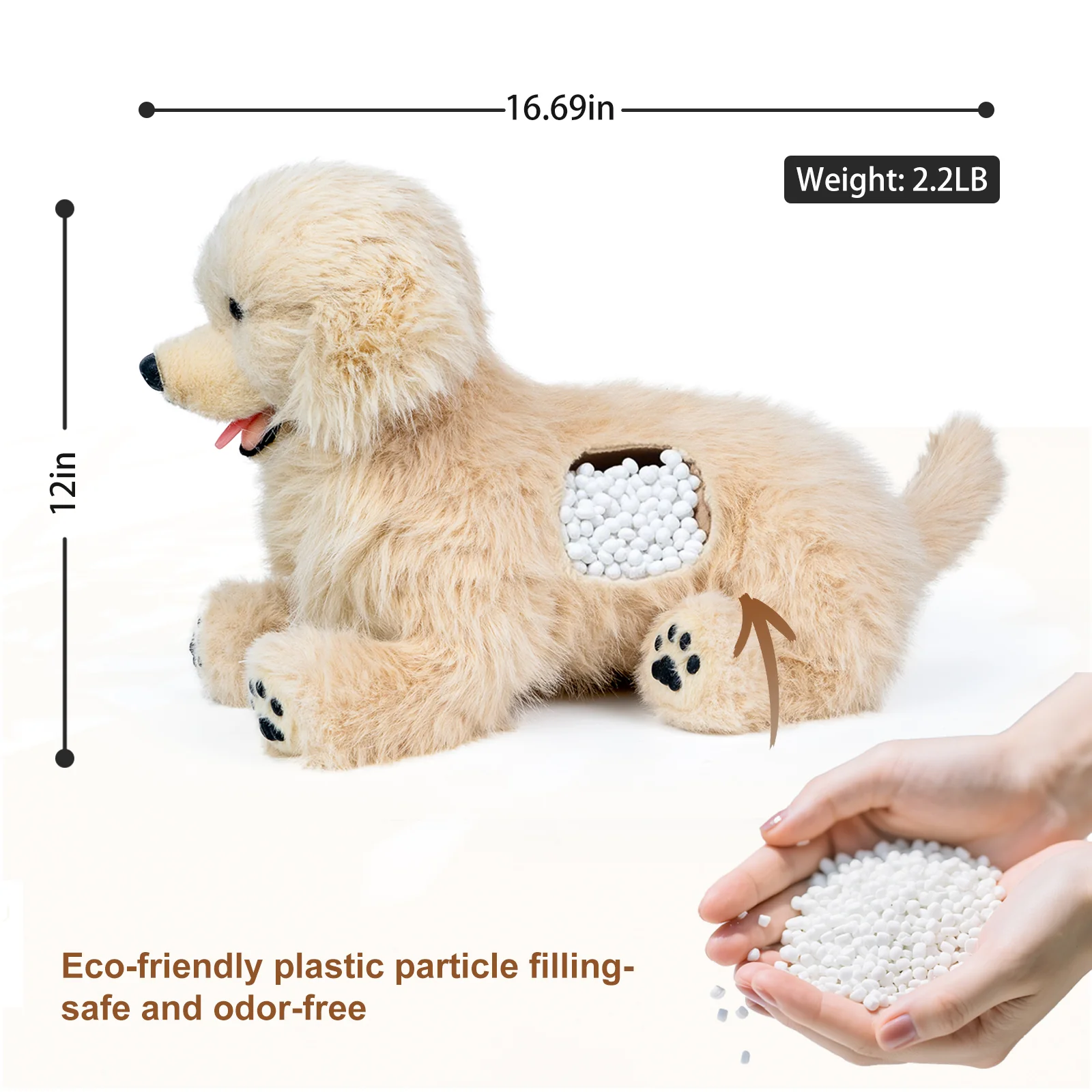 Golden Retriever Plush – Weighted Emotional Support Toy Gift - Image 2