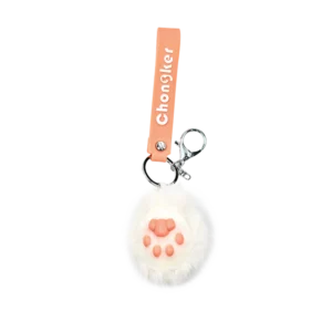 Cat Paw Keychain – Fluffy Cute Charm for Girls & Bags