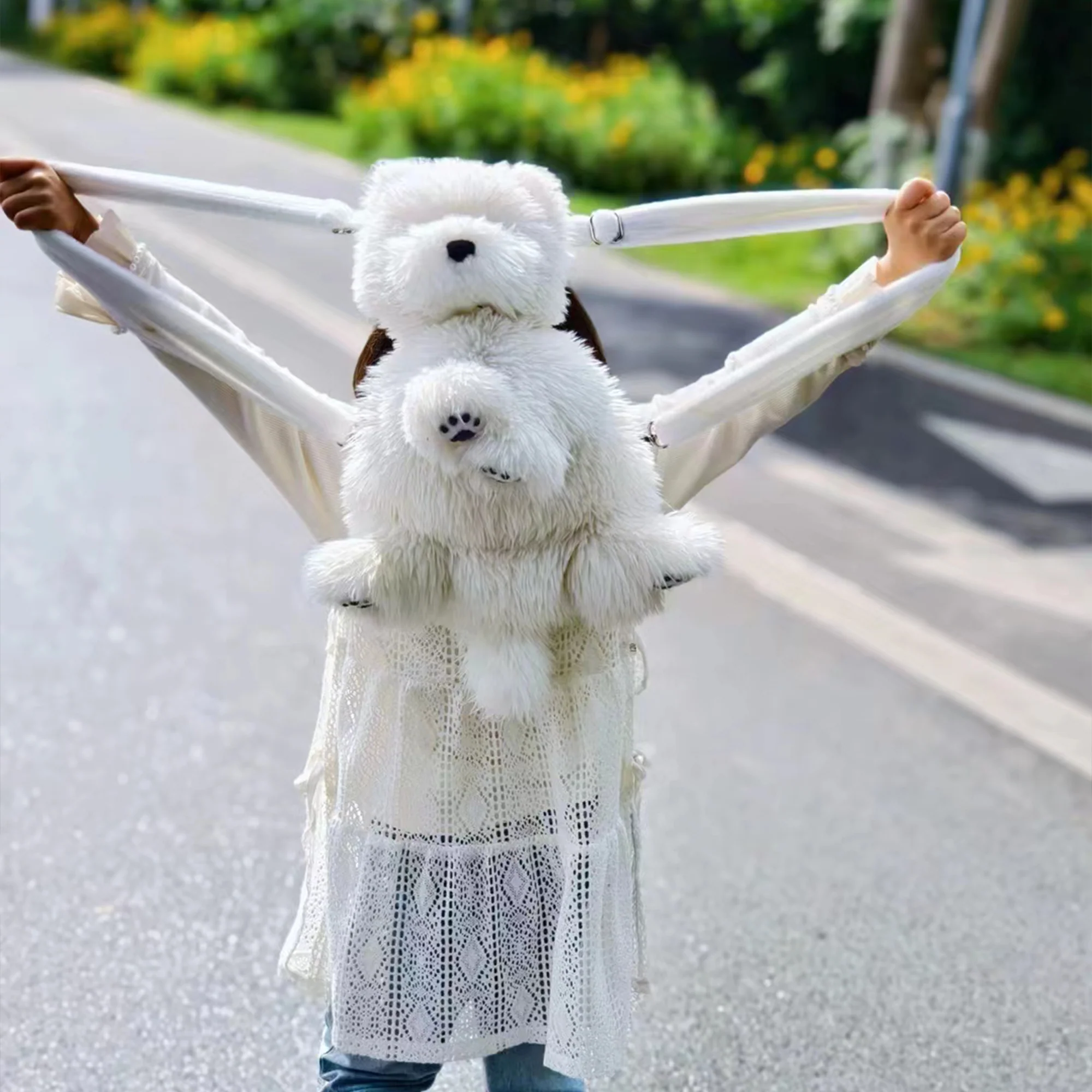 Westie Dog Backpack – Plush Bag for Girls & Puppy Lovers - Image 6