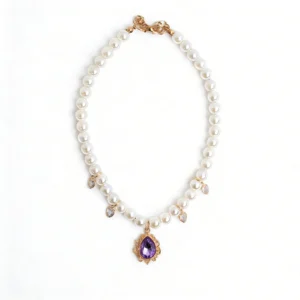 Princess Purple Diamond Necklace