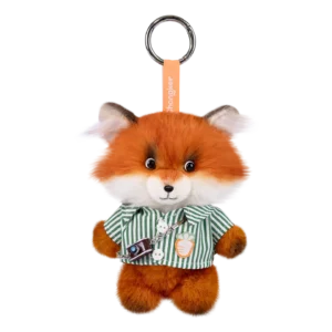 Red Fox Charm Keychain Pendant