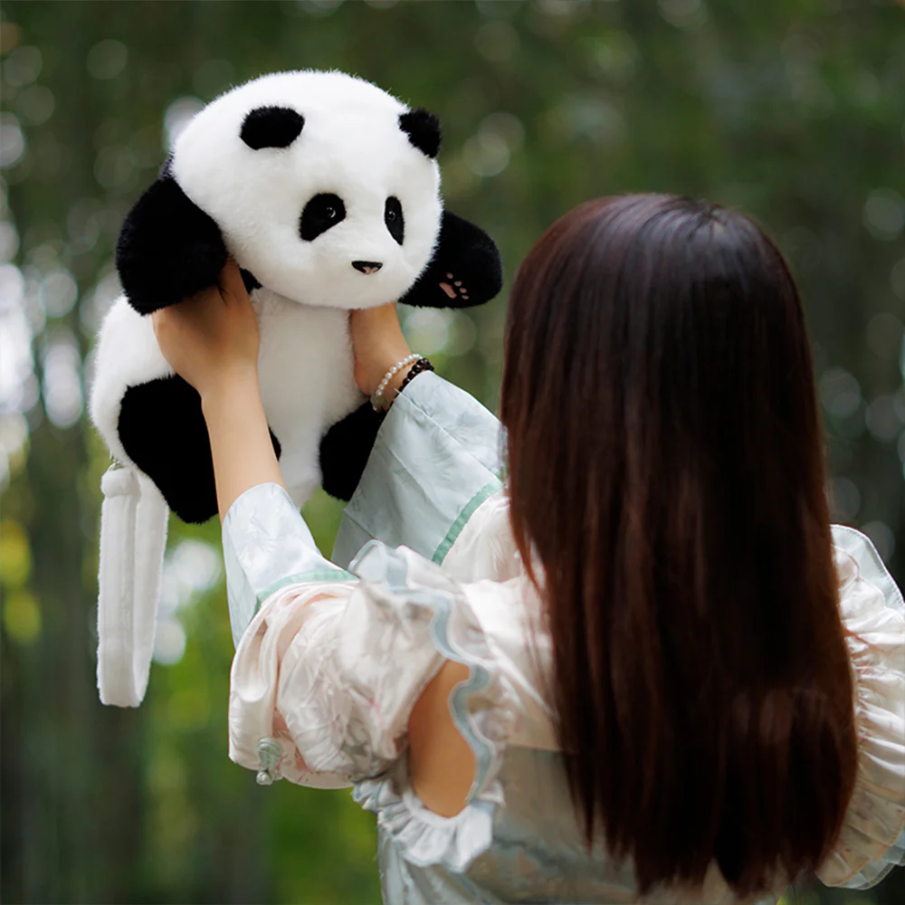 Hehua Panda Backpack – Handmade Collectible for Fans - Image 2