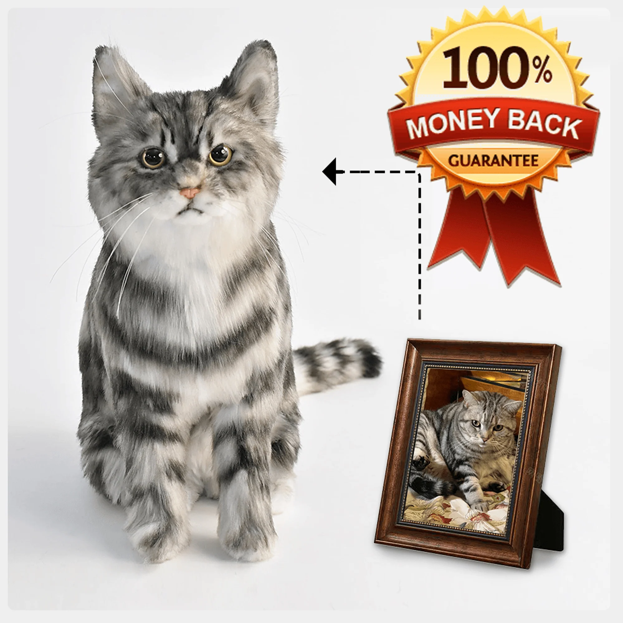 Custom Stuffed Pet – Realistic Plush Memorial Gift Keepsake - Image 5